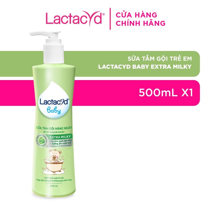 Lactacyd Milky 500ml Vòi